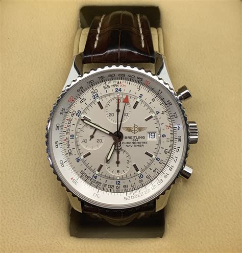 breitling leather band navitimer world|Breitling Navitimer 42 35.